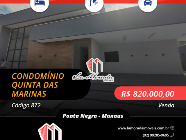 #872 - Casa em condomínio para Venda em Manaus - AM - 1