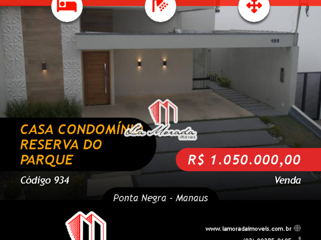 #934 - Casa em condomínio para Venda em Manaus - AM - 1