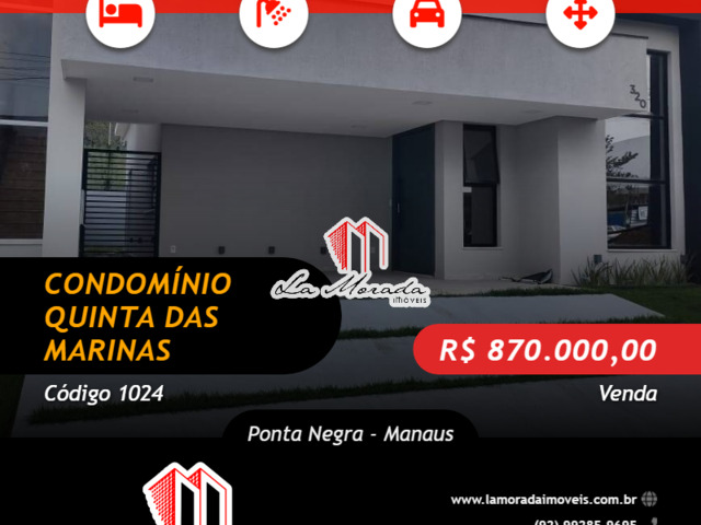 #1024 - Casa em condomínio para Venda em Manaus - AM - 1