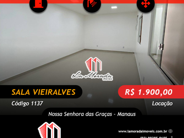 #1137 - Sala para Locação em Manaus - AM - 1