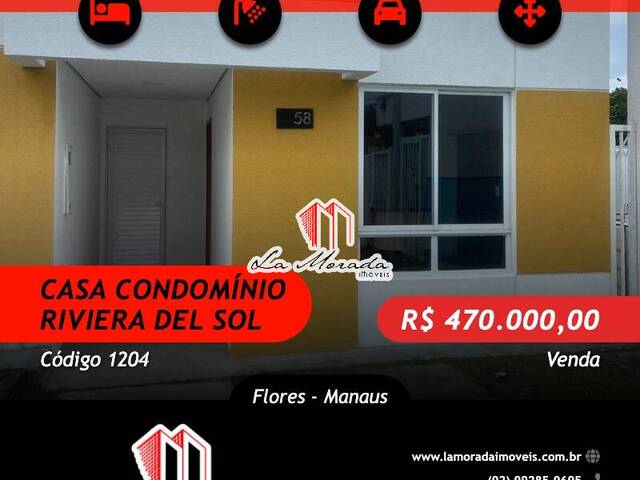 #1204 - Casa em condomínio para Venda em Manaus - AM - 1