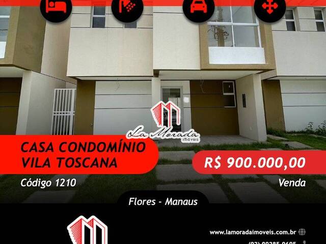 #1210 - Casa em condomínio para Venda em Manaus - AM - 1