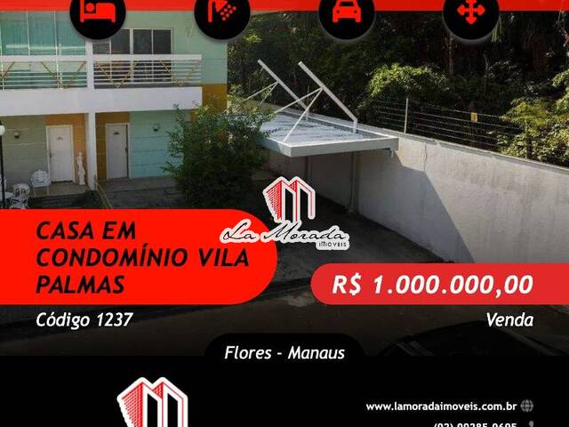 #1237 - Casa em condomínio para Venda em Manaus - AM - 1