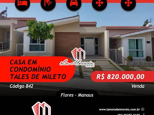 #842 - Casa em condomínio para Venda em Manaus - AM - 1