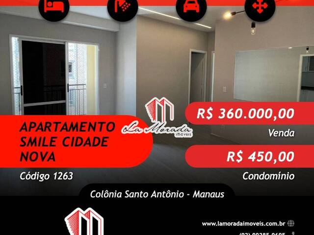 #1263 - Apartamento para Venda em Manaus - AM - 1